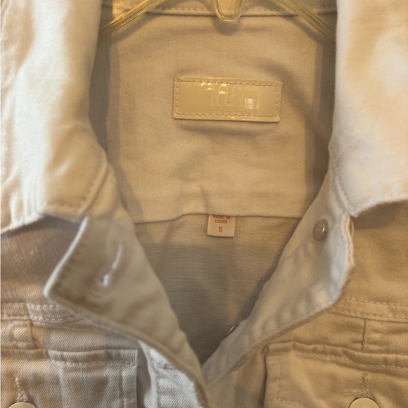 Kut from the Kloth White Denim Kara Jacket - Picture 2 of 4
